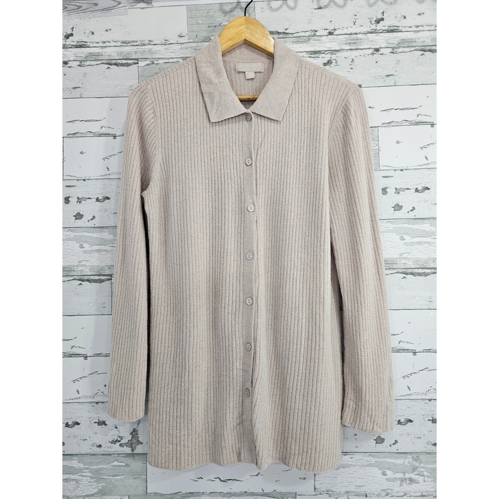 Barefoot Dreams CozyChic Ultra Lite Ribbed Button Cardigan Rose Pink
